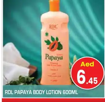 Baniyas Spike Hypermarket RDL Body Lotion & Cream offer