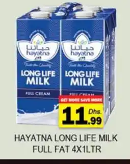 Zain Hypermarket HAYATNA Full Cream Milk offer