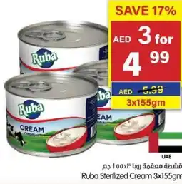 Gala Supermarket Ruba sterilized cream offer