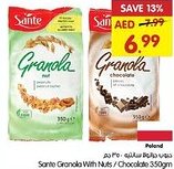 Gala Supermarket Sante granola with nuts / chocolate offer