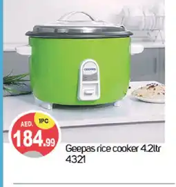 Talal Market GEEPAS Rice Cooker offer