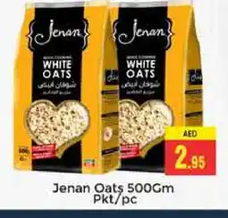 Pasons JENAN Oats offer