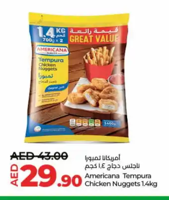 Lulu Hypermarket AMERICANA Chicken Nuggets offer