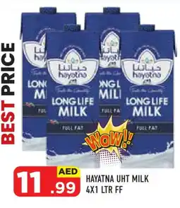 Baniyas Spike Hypermarket HAYATNA Long Life / UHT Milk offer