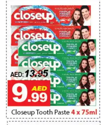 DESERT FRESH MARKET CLOSE UP Toothpaste offer