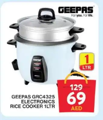 Grand Hyper Market GEEPAS Rice Cooker offer