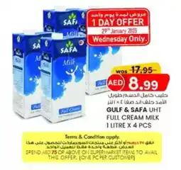 KM Trading Gulf & safa UHT full cream milk offer