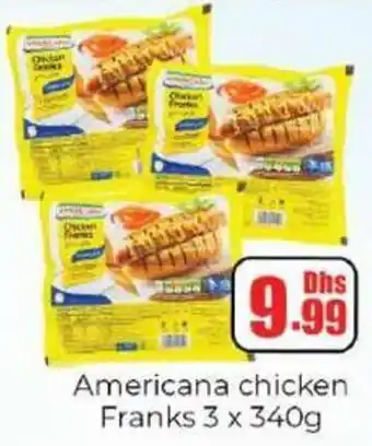 Amber Americana chicken Franks offer