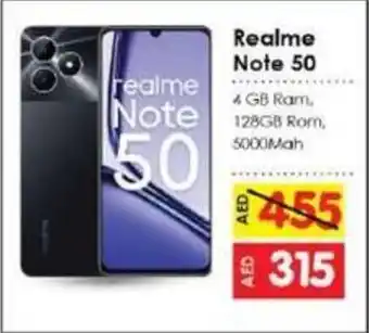 Amber Realme Note 50 offer