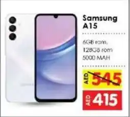 Amber Samsung A15 offer