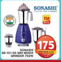 Grand Hyper Market SONASHI Mixer / Grinder offer