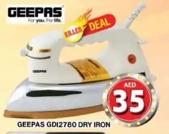 Grand Hyper Market GEEPAS Ironbox offer