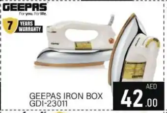 Al Madina GEEPAS Ironbox offer