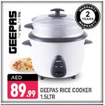 Shaklan GEEPAS Rice Cooker offer