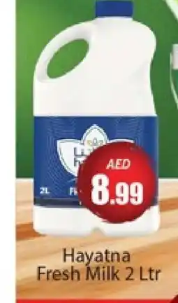 Al Madina HAYATNA Fresh Milk offer