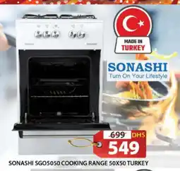 Grand Hyper Market SONASHI Gas Cooker/Cooking Range offer