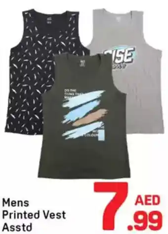 Day To Day Mens Printed Vest Asstd offer