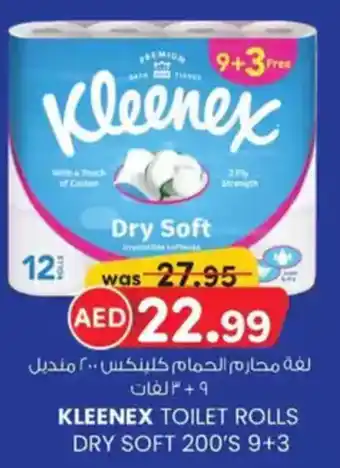 KM Trading Kleenex toilet rolls dry soft offer