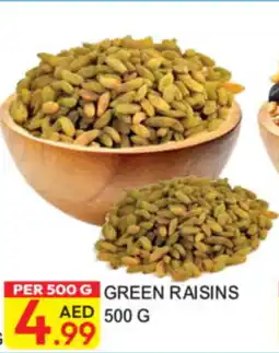 Dream Land Center Green Raisins offer