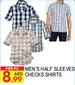 Dream Land Center Men's Half Sleeves Checks Shirts offer