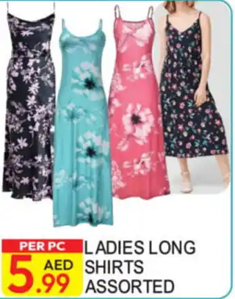 Dream Land Center Ladies Long Shirts Assorted offer