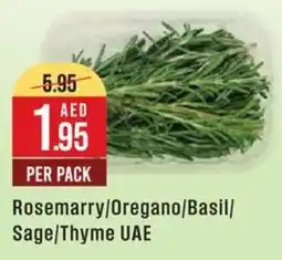 West Zone Supermarket Rosemarry, Oregano, Basil, Sage, Thyme UAE offer