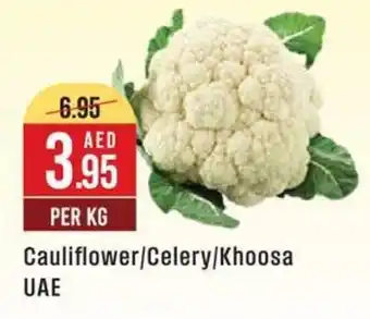 West Zone Supermarket Cauliflower, Celery, Khoosa UAE offer