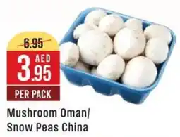 West Zone Supermarket Mushroom Oman, Snow Peas China offer