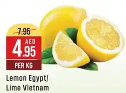 West Zone Supermarket Lemon Egypt, Lime Vietnam offer