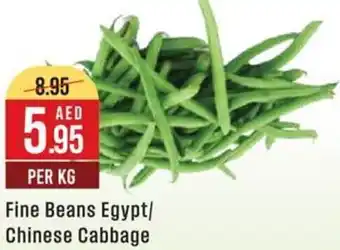 West Zone Supermarket Fine Beans Egypt, Chinese Cabbage offer