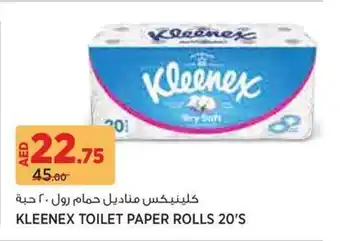 Aswaaq Kleenex toilet paper rolls 20's offer