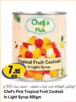 Almaya supermarket Chef's Pick Tropical Fruit Cocktail In Light Syrup offer