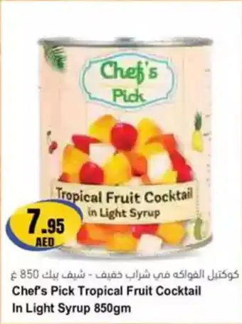 Almaya supermarket Chef's Pick Tropical Fruit Cocktail In Light Syrup offer