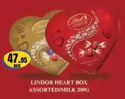 Almaya supermarket Lindor heart box assorted, milk offer