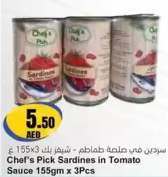 Almaya supermarket Chef's Pick Sardines in Tomato Sauce offer