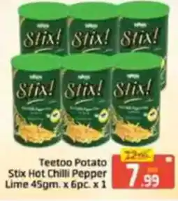 Al Madina Teetoo potato stix hot chilli pepper lime offer