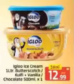 Al Madina Igloo ice cream butterscotch kulfi + vanilla chocolate offer