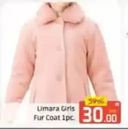 Al Madina Limara Girls Fur Coat offer