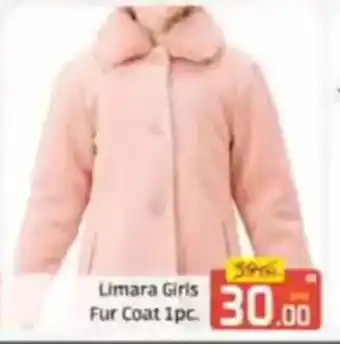 Al Madina Limara Girls Fur Coat offer