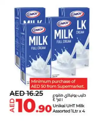 Lulu Hypermarket UNIKAI Long Life / UHT Milk offer