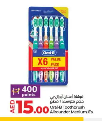 Lulu Hypermarket ORAL-B Toothbrush offer