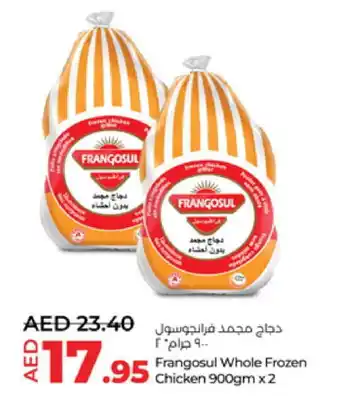 Lulu Hypermarket FRANGOSUL Frozen Whole Chicken offer