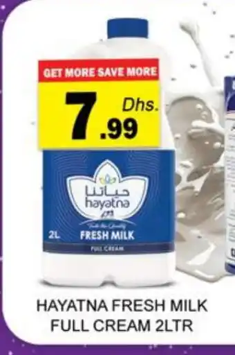 Zain Hypermarket HAYATNA Fresh Milk offer