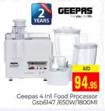 Pasons GEEPAS Food Processor offer