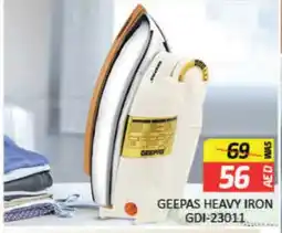 Mango Hypermarket LLC GEEPAS Ironbox offer