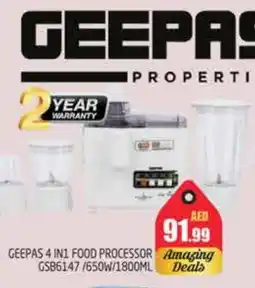 Pasons GEEPAS Food Processor offer