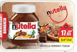 Pasons NUTELLA Chocolate Spread offer