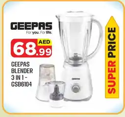 Baniyas Spike Hypermarket GEEPAS Mixer / Grinder offer