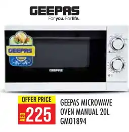 Baniyas Spike Hypermarket GEEPAS Microwave Oven offer