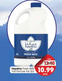 Al Madina Hypermarket HAYATNA Fresh Milk offer